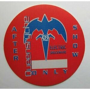Queensryche Electric Shockwave Backstage Pass Original 1999 Rock Music Red